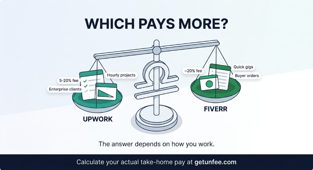Upwork vs Fiverr: Which Platform Pays More in 2026?